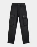 Black Ksubi Fugitive Cargo Waxed Pants